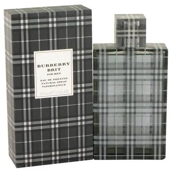 Burberry Brit Eau De Toilette (EDT) Perfume Spray for Men, 3.3 oz Bottle-Shaped Fragrance, Boxed, Instant Cooling & Refreshing, Long-Lasting Versatile Grooming Spray