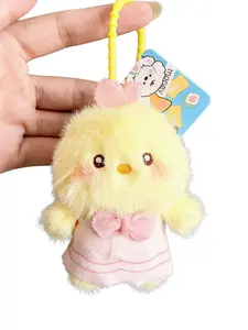 Adorable Plush Chicken Keychain, Cute Soft Toy, Backpack Accessory, Creative Gift Idea, All Seasons, Animal Charm