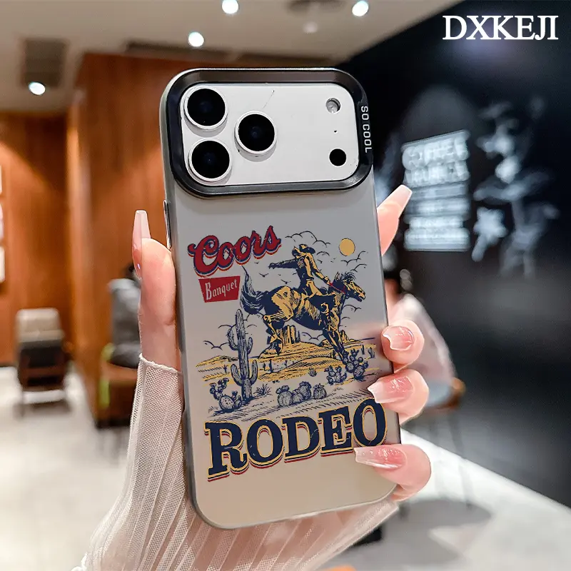 Vintage Coors Banquet Beer Pattern Aesthetic Smartphone Case - Lightweight Custom TPU Back Cover, Shockproof, Anti-Scratch, Durable Multi-Model Accessory for iPhone 17,16 Pro Max,15 Plus,14,13,12,11,Air Plus, Accessories, Customized