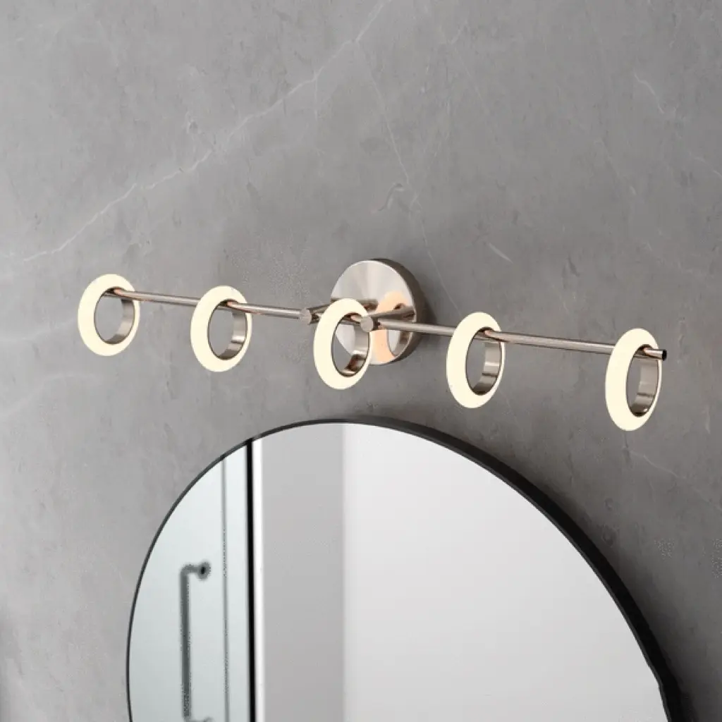 LED-mate-New led silicone four ring bathroom wall light