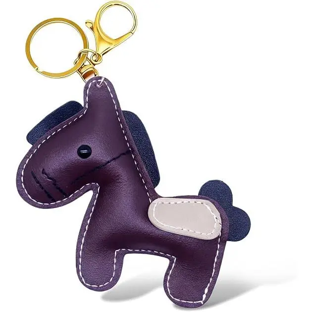 Veliora Gift B Horse Keychain Leather Bag Charms for Tote Bags Leather Purse Charms for Handbags Horse Stuff Year Of The Horses 2026
