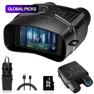 4K Night Vision Goggles, 3'' Large Screen 5X Digital Zoom Binoculars For Photography with 5000mAh Rechargeable Lithium Battery, Camping Binoculars for Outdoor, Field Observation, Gift