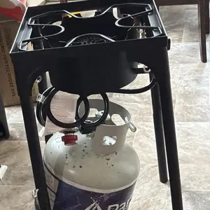 Camping Stove Propane Gas Stove, High Pressure Outdoor Cooker, Portable Propane Stove for Backyard Cooking, BBQ, Camp Kitchen, and Outdoor Adventures (1 Burner)