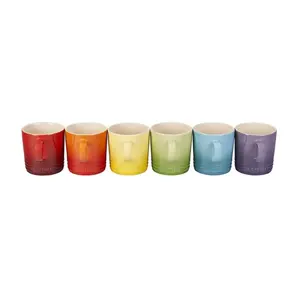 Le Creuset 12oz London Mugs Set of 6 | Rainbow