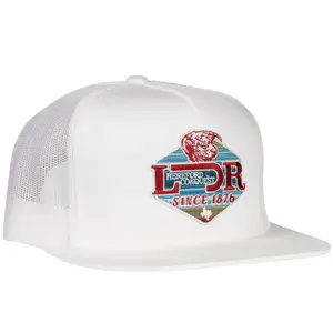 Lazy J White Trucker Hat