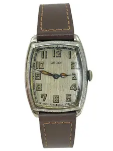 Gruen Guild Gents Cushion Art Deco Watch 15 Jewel 14k Gold Filled Watch