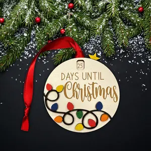 Days Unit Christmas Countdown Ornament | Christmas Gift | Christmas Countdown
