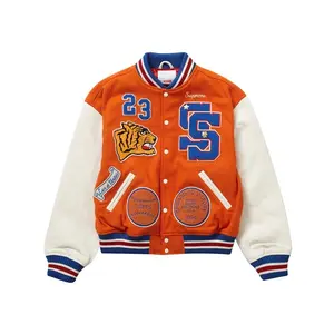Supreme Men's Tiger Varsity Jacket Orange, from StockX