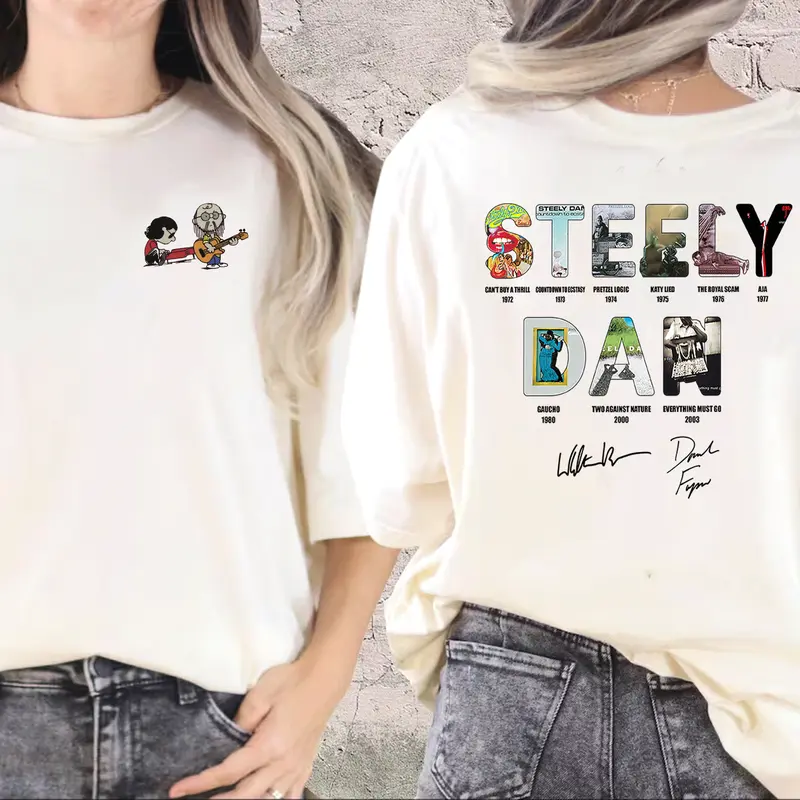Vintage Steely Dan Rock Band TShirt, Rock Band Sweatshirt, Steely