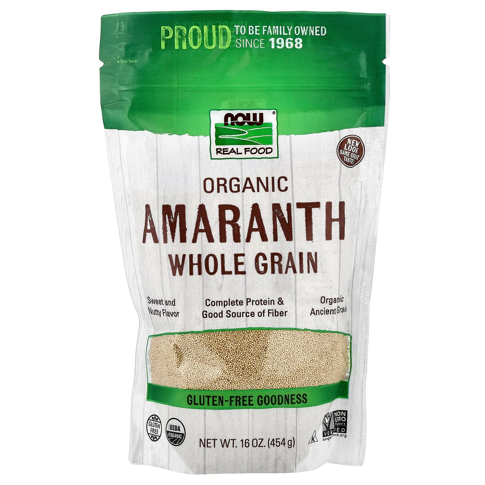 NOW Foods Organic Amaranth, Whole Grain, 16 oz (454 g)