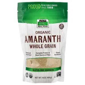 NOW Foods Organic Amaranth, Whole Grain, 16 oz (454 g)