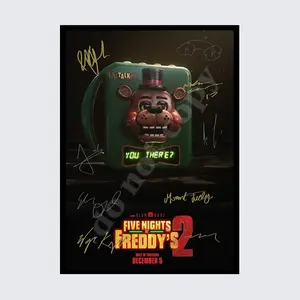 FIVE NIGHTS AT FREDDY'S 2 MOVIE CAST SIGNED AUTOGRAPH POSTER Wall Art