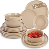 18-piece set-Brown (serves 6 people)