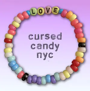 LOVE Bracelet - Colorful Pony and Alphabet Bead Stretch Bracelet