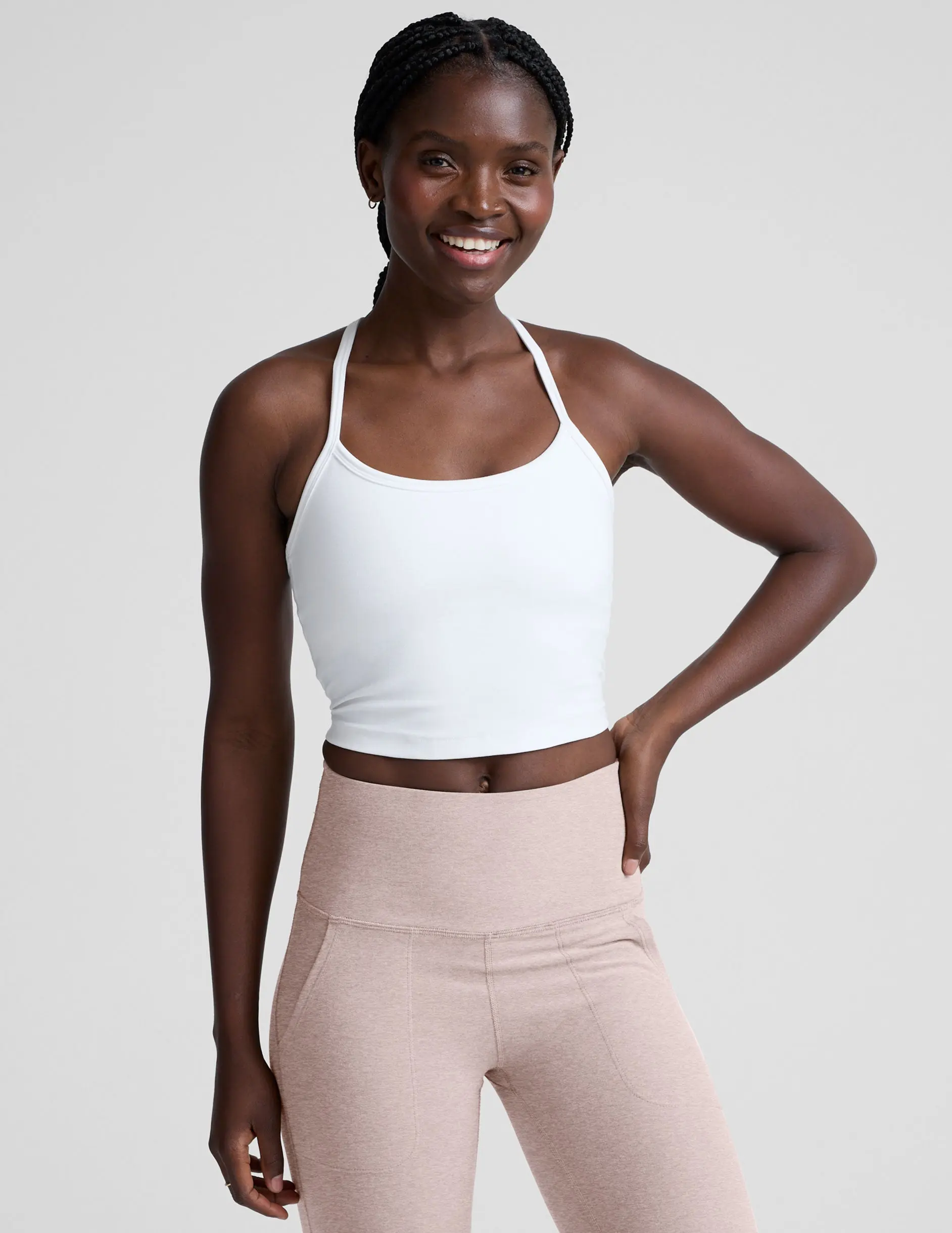 Spacedye™ Slim Racerback Cropped Tank