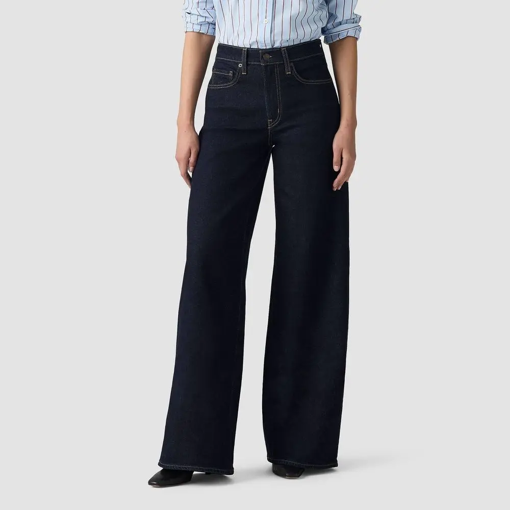 Levi's Women's 728 High-Rise Wide-Leg Stretch Jeans - Retro Rinse Levi's Women's 728 High-Rise Wide-Leg Stretch Jeans - Retro Rinse