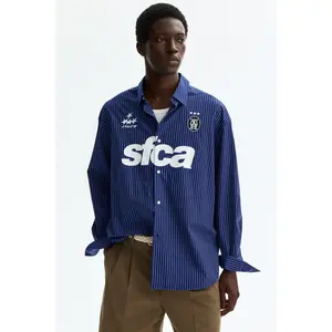 H&M Relaxed Fit Printed cotton poplin shirt