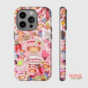 Strawberry phone case, gift for girlfriend for iphone 16 15 14 13 12 11