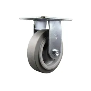 Service Caster MCM-SCC-35R620-TPRRF Replacement Caster for McMaster Carr Caster 2703T71 - Rigid Large Top Plate Heavy Duty Caster with 6 in. Thermoplastic Rubber Flat Tread Wheel - 500 lbs Capacity