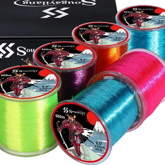 Nova 500M Japanese Nylon Fishing Line - Floating Monofilament for Bass & Topwater - High Strength, Topwater Fishing Equipment, 500 Meters Fishingline Angling Supplies