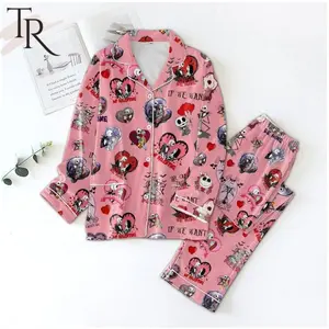 The Nightmare Before Christmas My Valentine If We Want Jack & Sally Pajamas Set