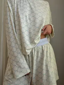 Luxurious Coquette Bow Pajama Bottom (pale yellow)