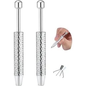 Professional   Insertion Taper Tool - 14G 16G 18G 20G Stainless Steel Flat  Earrings Applicator, Threadless Insertion Pin & Threaded Ball Grabber Kit for Ear, Nose, Lip  Jewel