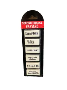 Peter Pauper Press Second Chance Erasers