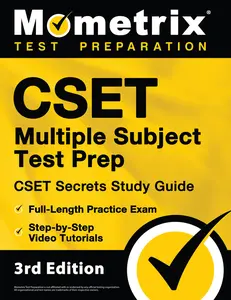USED-CSET Multiple Subject Test Prep - CSET Secrets Study Guide, Full-Length Practice Exam, Step-By-Step Review Video Tutorials: [3rd Edition] by Matthew Bowling (Paperback)
