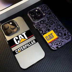C-CaterpillarS fashion logo Luxury Phone Case For iPhone 17 16 15 14 13 12 11 Pro Max Air Matte Laser Aurora Shockproof Funda  Anti-Drop Anti-Fingerprint Cover