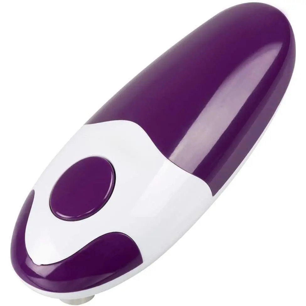 One-touch switch .Smooth can edge.Kitchen Automatic Safety Cordless One Tin Opener & Professional Electric Opener.Being friendly to left-hander and arthritics!(Purple)