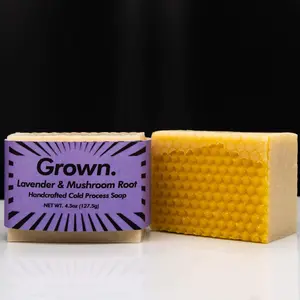 Lavender + Mushroom Root - Cold Process Bar Soap