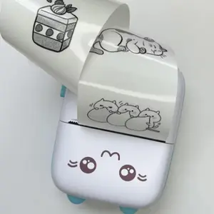 Self-adhesive Paper & Transparent Adhesive Paper Combo Pack, 3/5 Rolls 57mm Paper Compatible with Portable Mini Printer, Print Pictures, Photos, Notes