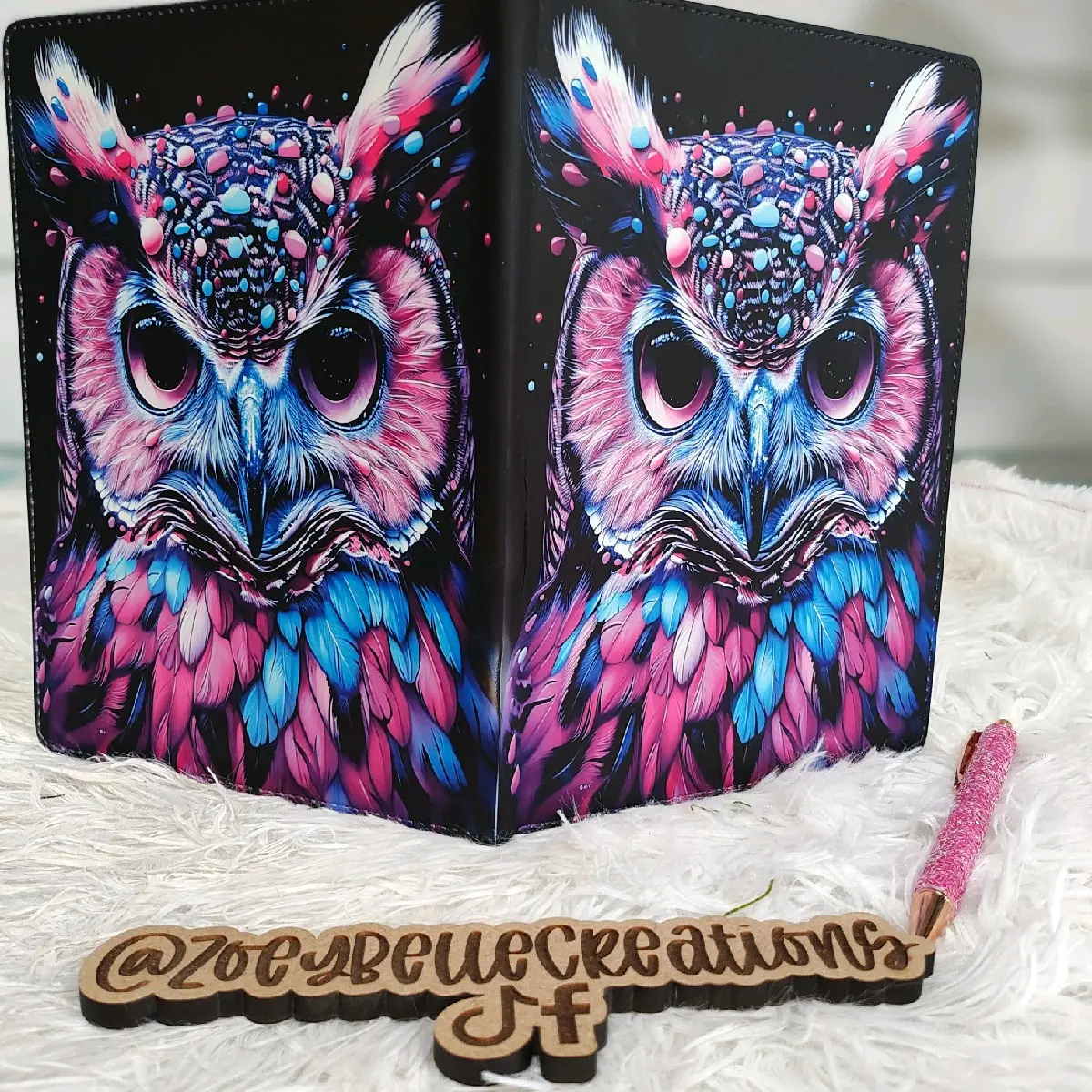 Vivid Owl Journal - Perfect for Writing & Drawing