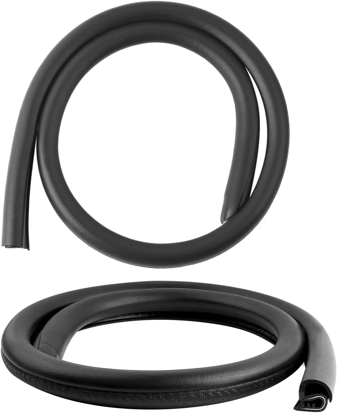 2PCS 2.62Ft Car Door Weather Stripping Rubber,U-Shape Thickened Car Door Seal Strip Rubber Edge Trim for Noise Reduction,Dustproof Push-in Cars Doors Rubbers Seal Strip