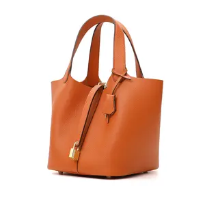 2025 Large-sized 22' Shopping Bucket Bag, a versatile and fashionable handbag for ladies.Purse Leather Satchel