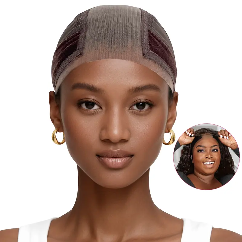 Labhairs Wig Grip Cap with Lace Edge – Non Slip Adjustable  display picture 2