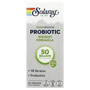 Solaray Mycrobiome® Probiotic Weight Formula, 30 VegCaps