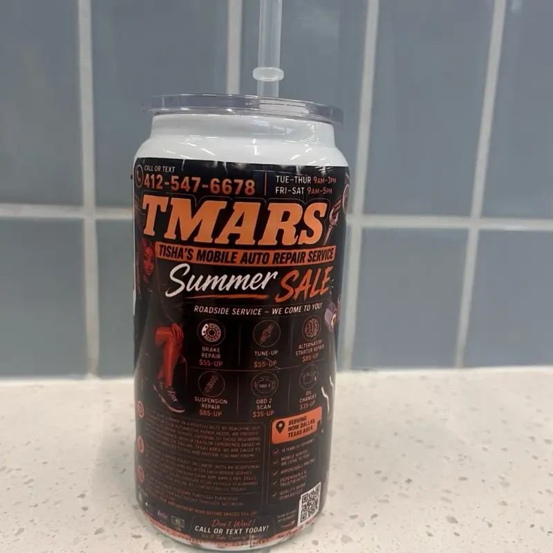 Customized Business Tumblers Washable Reusable Drinkware