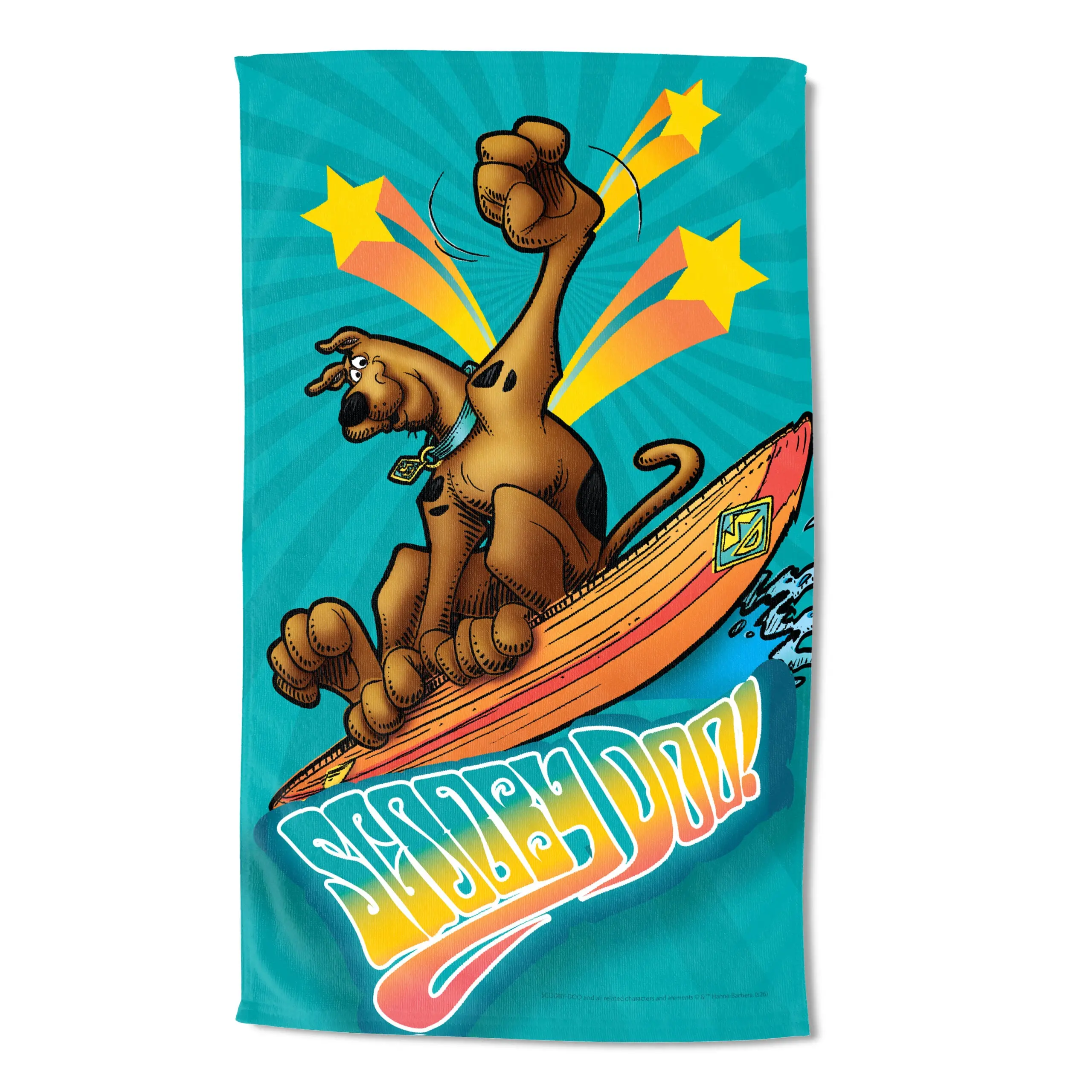 Scooby Doo Star-Light Trippy Polyester Beach Towel - 35x60 in, for Poolside Use & Beach Fun