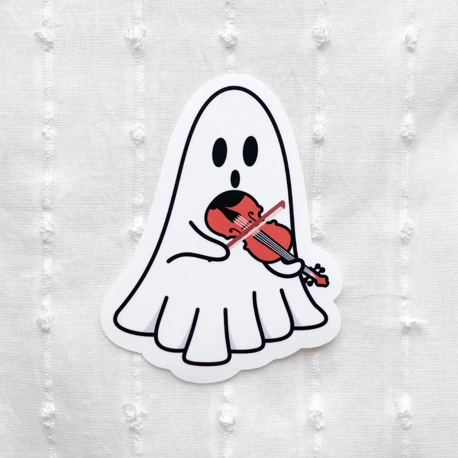 Ghost Violin and Viola Sticker