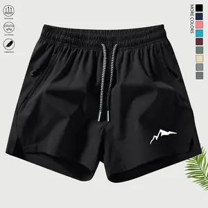 Men’s quick-dry athletic shorts — breathable summer sportswear with pockets, solid color casual style, suitable for running, golf, and training; men’s shorts, summer menswear. Summer vibe