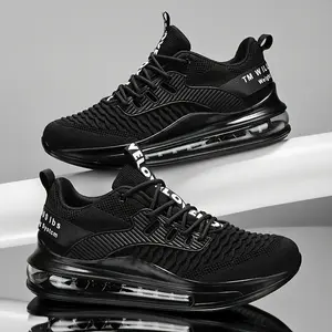 BDHJYDB Unisex Retro Running Shoes - Classic Black Athletic Sneakers with Breathable PU/Fabric Upper, Cushioned MD Sole - Lace-Up Gym, Jogging, Everyday Shoes - All-Season Comfort for Men & Women - Extended Sizes Available, Gym Trainers, Sleek Shoe Design