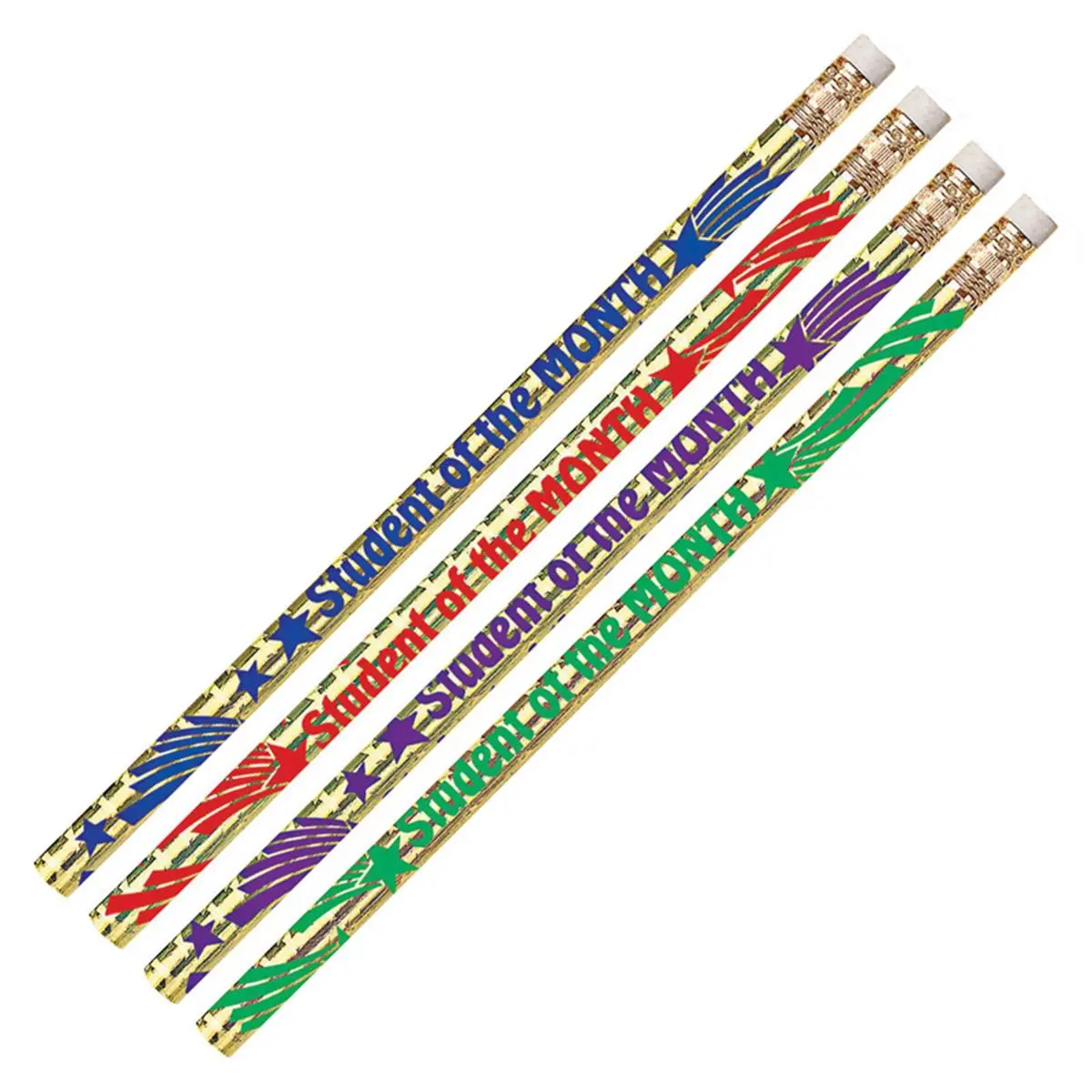 212 MAIN Musgrave Student Of The Month Writing Pencil - 12 Dozen (144 Pencils), Glitter Finish, Easy To Use, Enhanced Functionality, Adds Value, 1.98 lbs, For Age 5+ Kids & Grade 2 Students, Office Stationery, Add Value