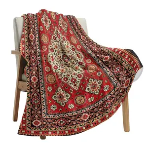 Vintage Flower Indian Bohemia Throws Blankets for Sofa Bed Winter Soft Plush Warm Sofa Throw Blanket Holiday Gifts summerwins