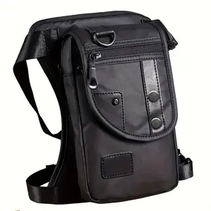 Men's Fashion Waterproof Oxford Cloth Chest Bag, Multipurpose Motorcycle Rider Travel Casual Waist Bag, Universal Motorcycle Accessories for Men