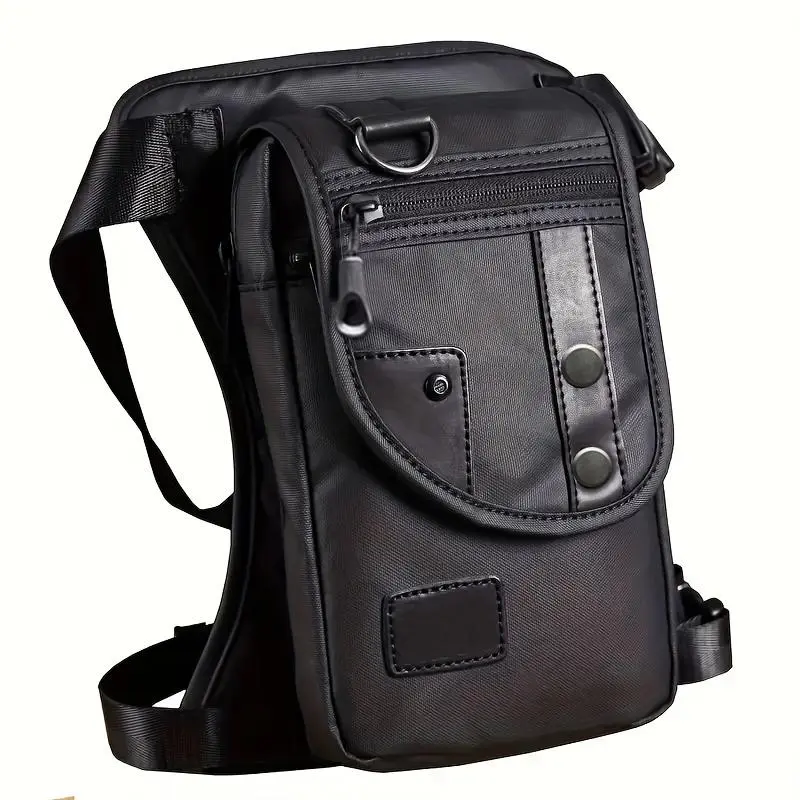 Men's Fashion Waterproof Oxford Cloth Chest Bag, Multipurpose Motorcycle Rider Travel Casual Waist Bag, Riding Waist Bag, Universal Motorcycle Accessories for Men, Waist Belt Bag, Waist Pack, Travel Essentials