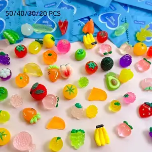Realistic Food Toy Glow-In-The-Dark Lychee Grape Fruit Set, Random Packaging, Perfect for DIY Crafts, Pretend Play Accessories & Home Decor Accessories