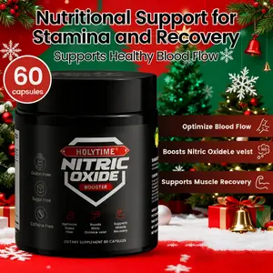 Christmas Eve revelry HolyTime  Nitric Oxide Booster – L-Arginine, L-Citrulline, L-Taurine, L-Norvaline, Tribulus Terrestris, Muira Puama & Asian Ginseng Gummies for Blood Flow, Energy & Stamina Support | 100% Natura