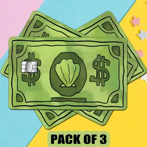 Detachable PVC Credit Card Skin, 3 Counts Durable Card Protector, Decorative Sticker, Durable Adhesive Stickers, Suitable for Credit Cards, Keys, Savings Cards, Funny Gift, Craft Kits, High Adhesive Stickers